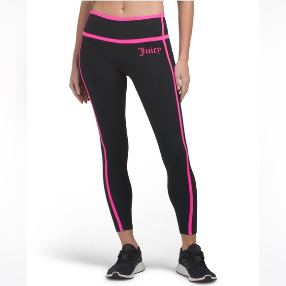 ๐ Contrast Piped High Waist Leggings Juicy Couture Medium NWT - Picture 2 of 12